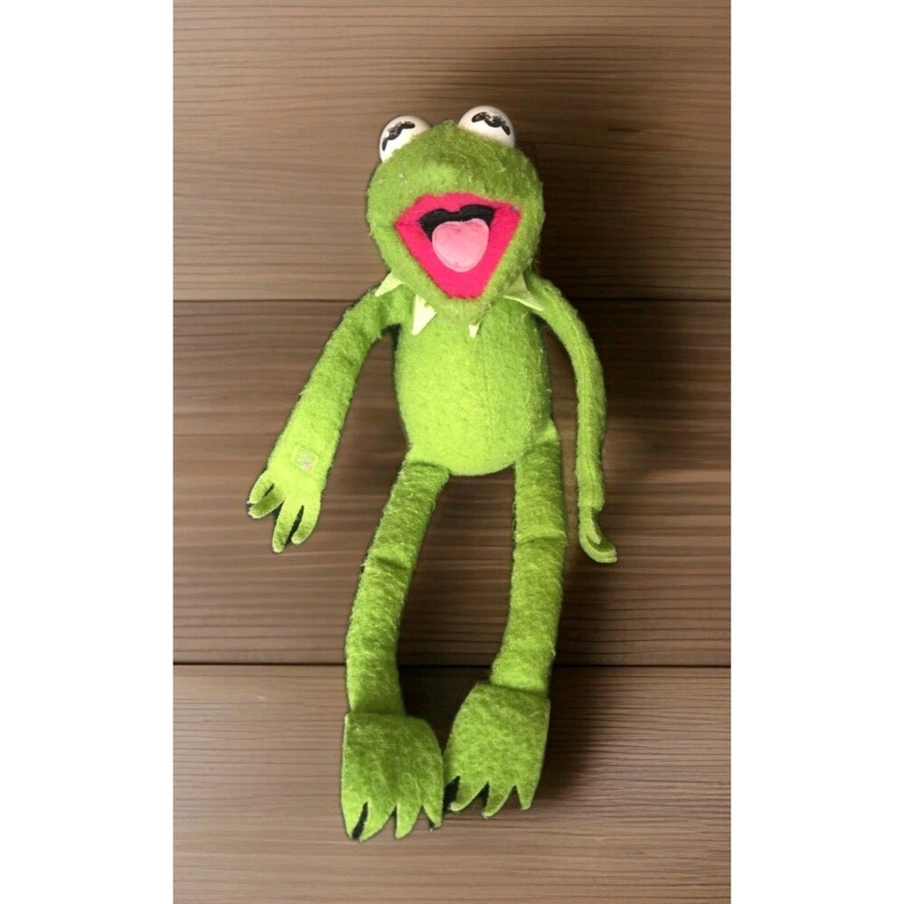 Vintage Kermit the Frog 1976 Fisher Price #850 Jim Henson Muppets Doll Toy 19"